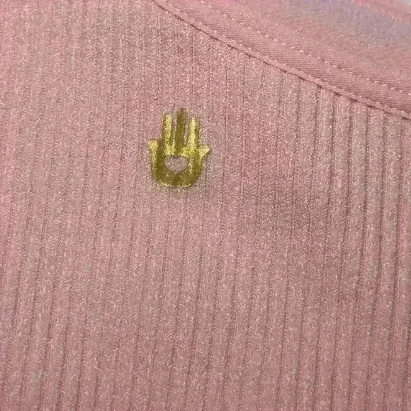 SPIRITUAL GANGSTER NWT Luna One Shoulder Seamless Tank Peony/Pink Women Size XS - Picture 5 of 15